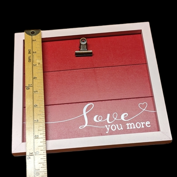 Signature Select Seasons Clip Picture Frame Decor with Easel Pink & Red NWT - Picture 6 of 13